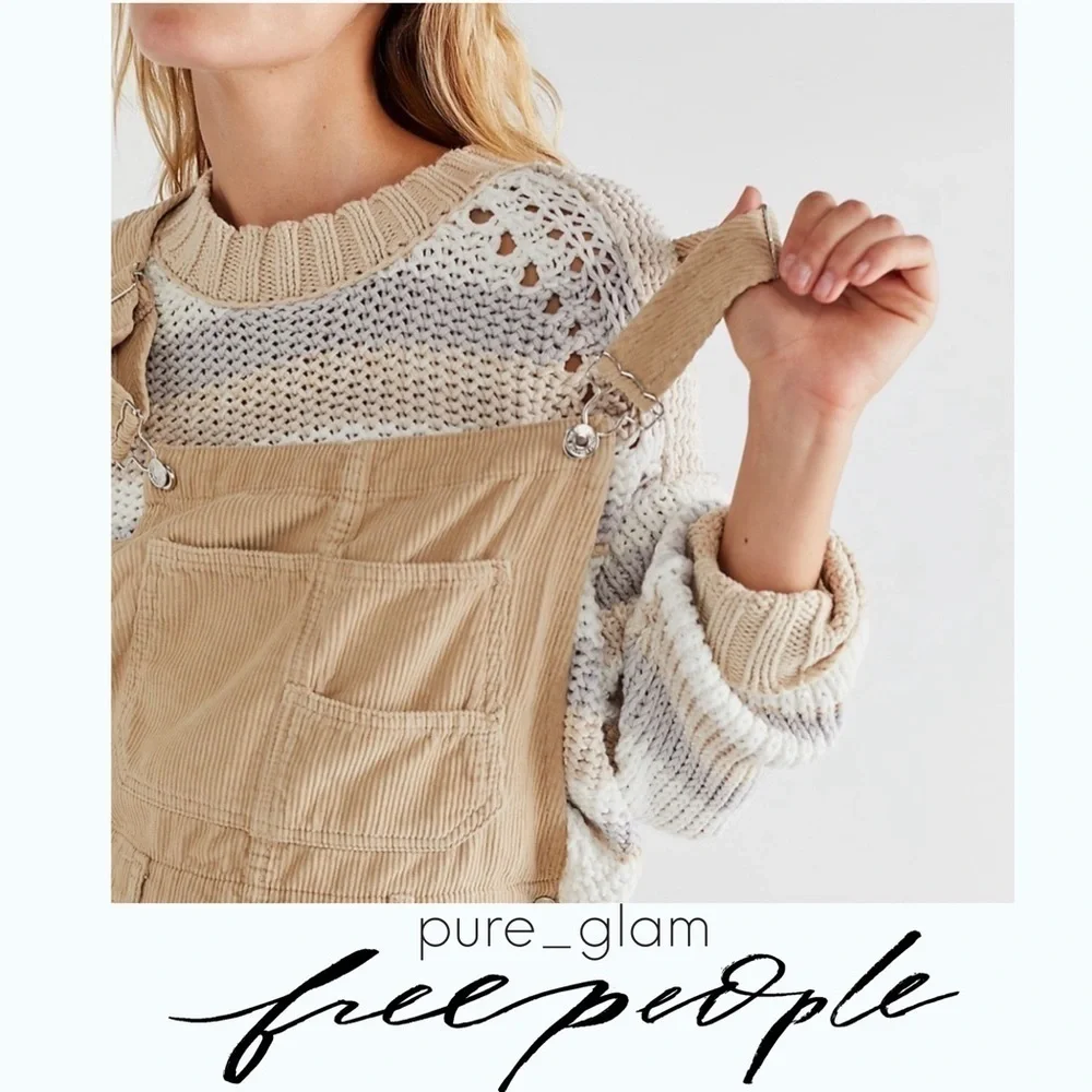 Free People pullover sweater devon striped